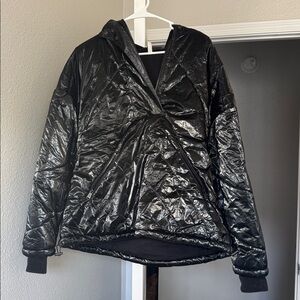 FP Movement by Free People Shiny Black Puffer Jacket